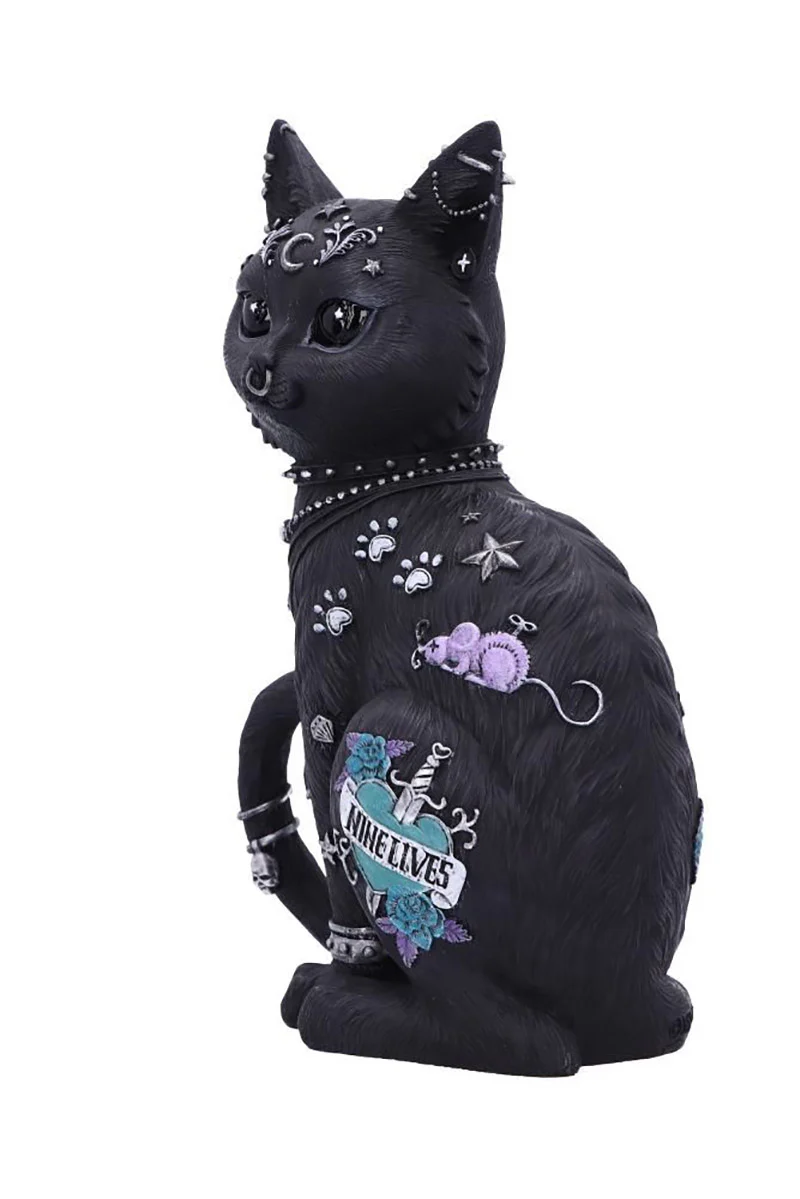 Nine Lives Cat Statue - Image 5