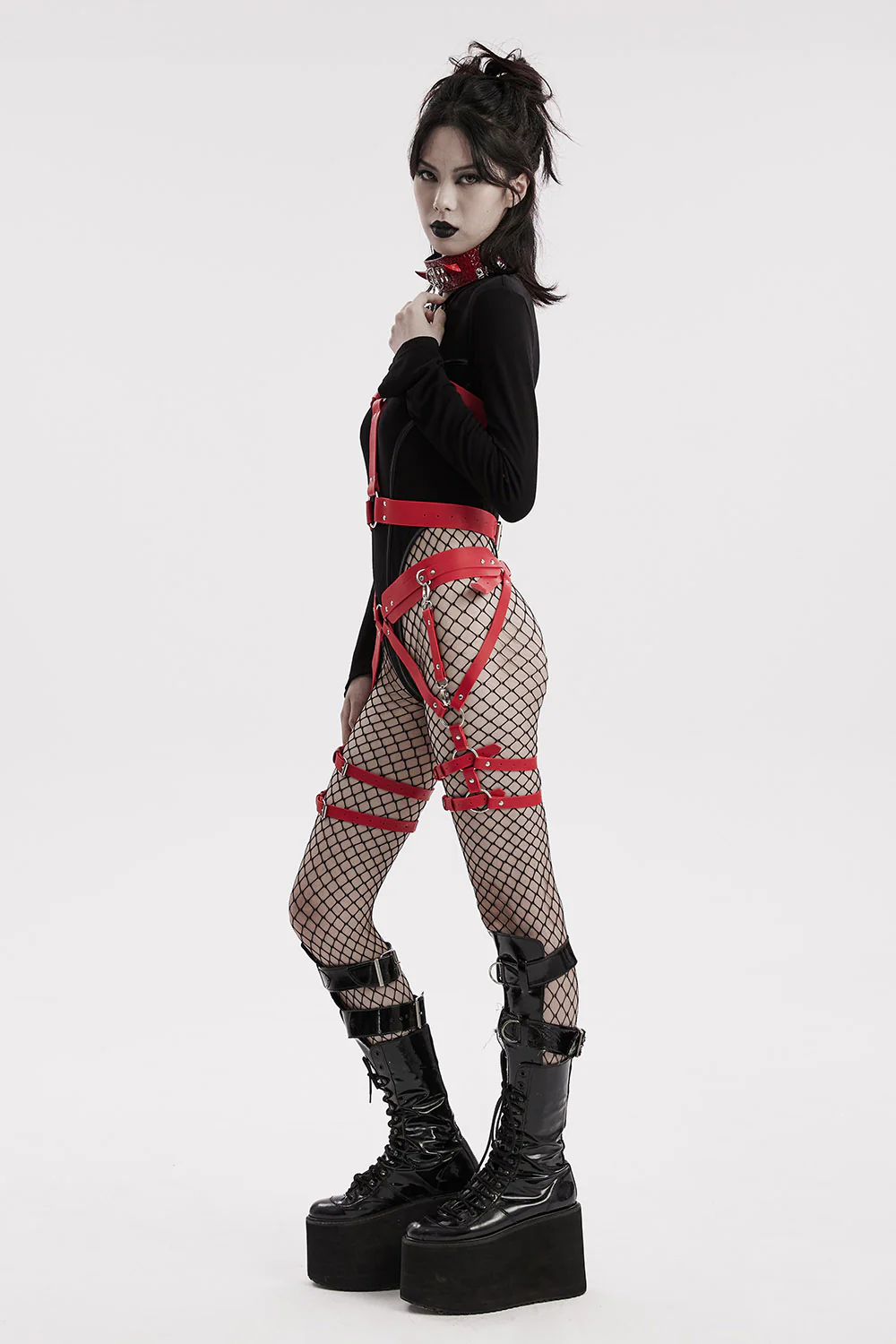 No Pulse Waist & Leg Harness [RED] - Image 3