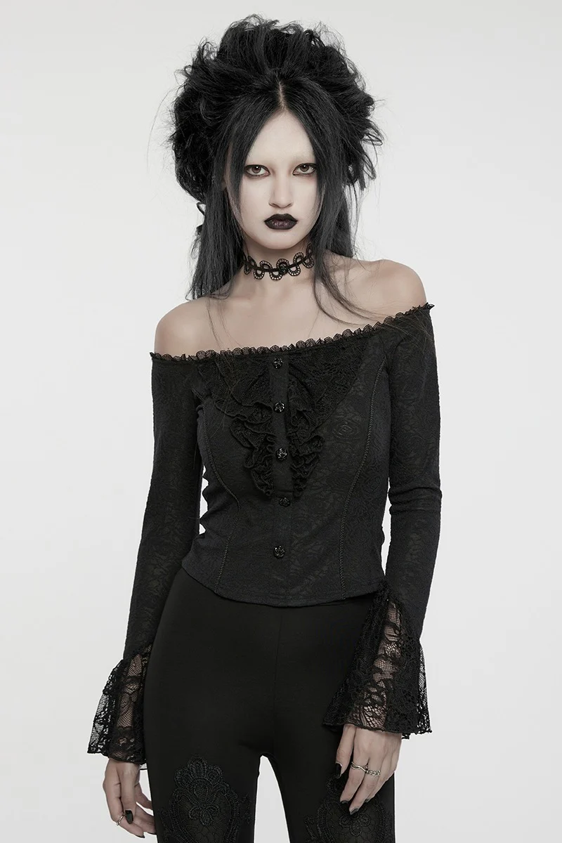 Noctem Interred Romantic Ruffled Top - Image 2