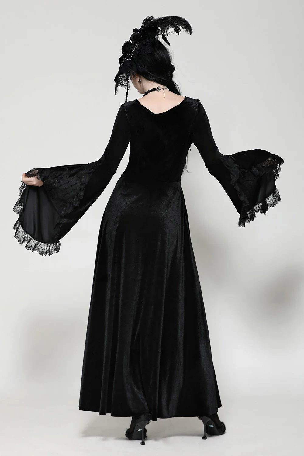 Noctem Velvet Vampire Maxi Dress - Image 7