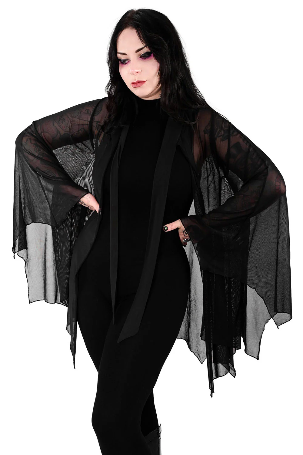 Nocturnal Mesh Cape - Image 2