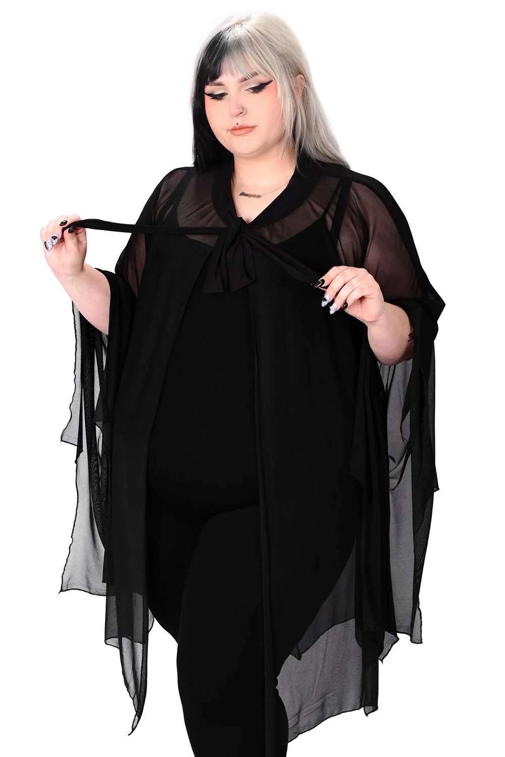 Nocturnal Mesh Cape - Image 3