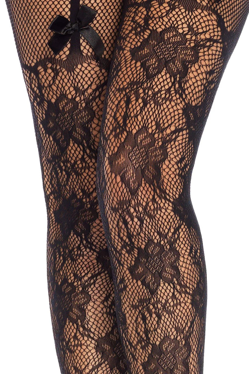 Nocturne Lace Gothic Garter Tights - Image 3