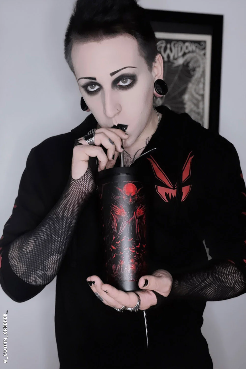 Nosferatu Cold Brew Tumbler with Straw - Image 15