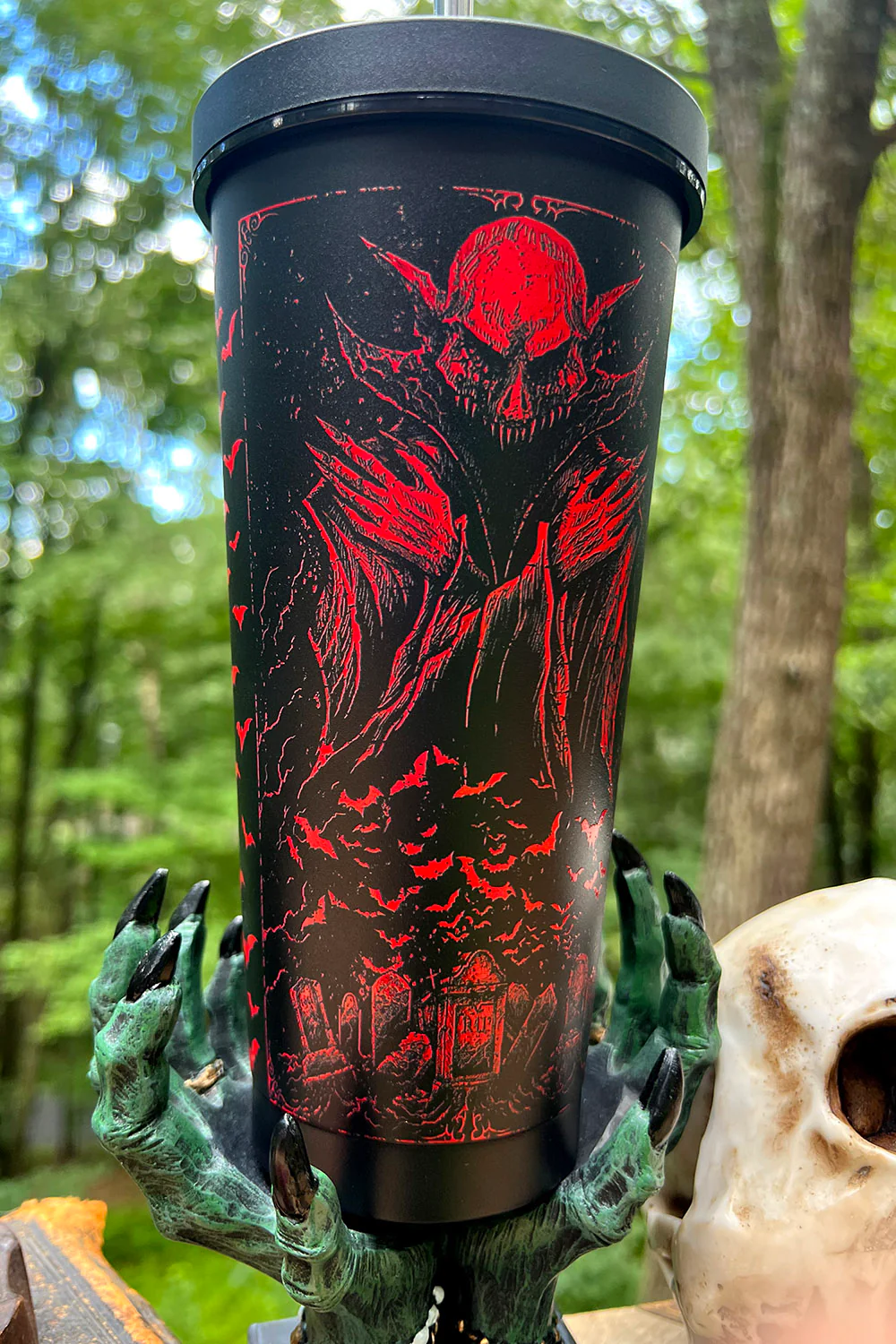Nosferatu Cold Brew Tumbler with Straw - Image 5