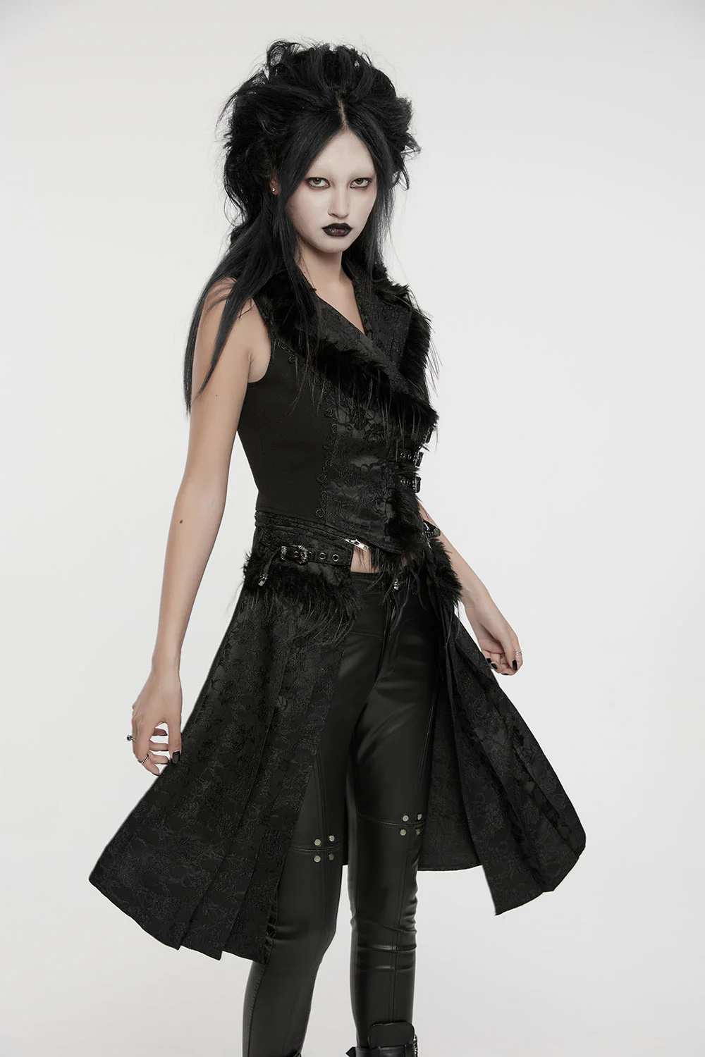 Nosferatum Vampire Goth Detachable Vest Set - Image 4