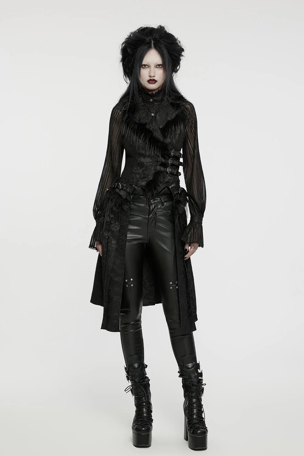 Nosferatum Vampire Goth Detachable Vest Set - Image 5