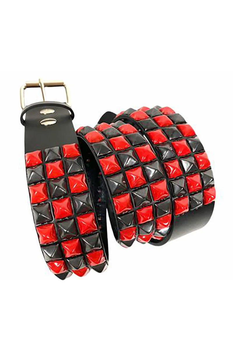 Not Dead Yet Checkered Belt [RED/BLACK] - Image 4