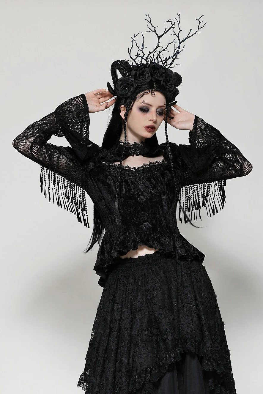 Note Dame Peplum Top - Image 2
