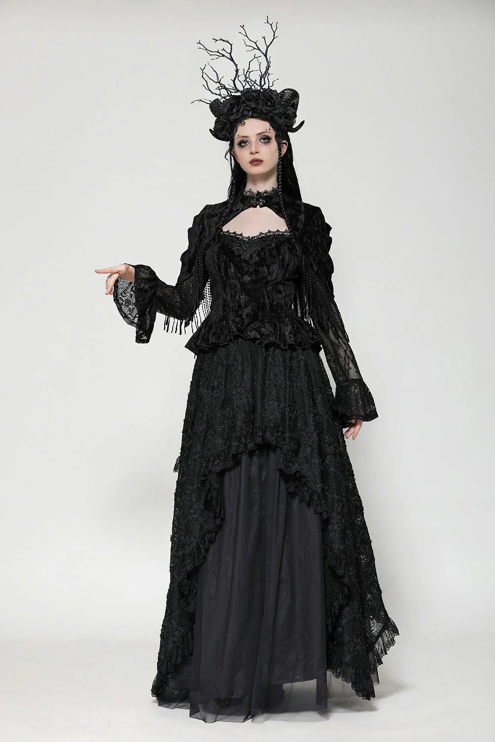 Note Dame Peplum Top - Image 6