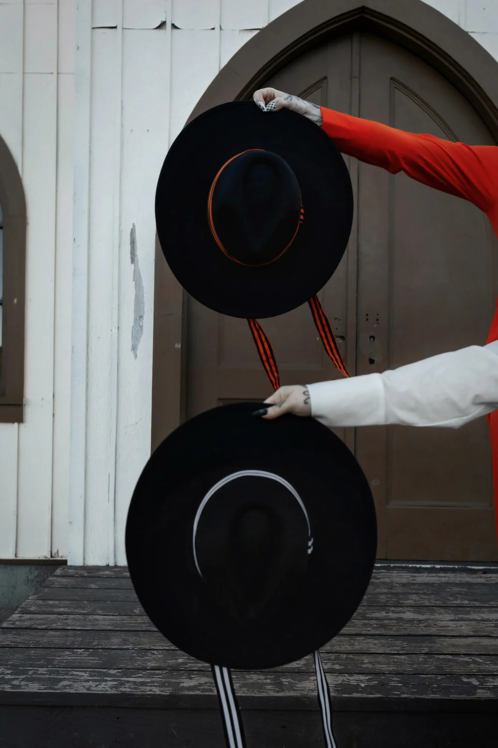 Orange Nightmare Veiled Hat - Image 10