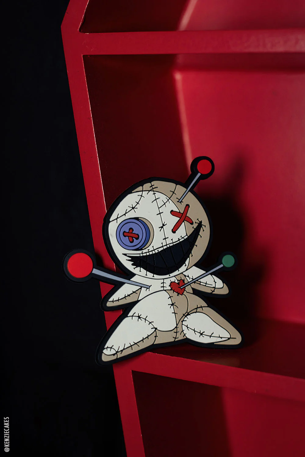 Ouchie Voodoo Doll Rubber Magnet - Image 2