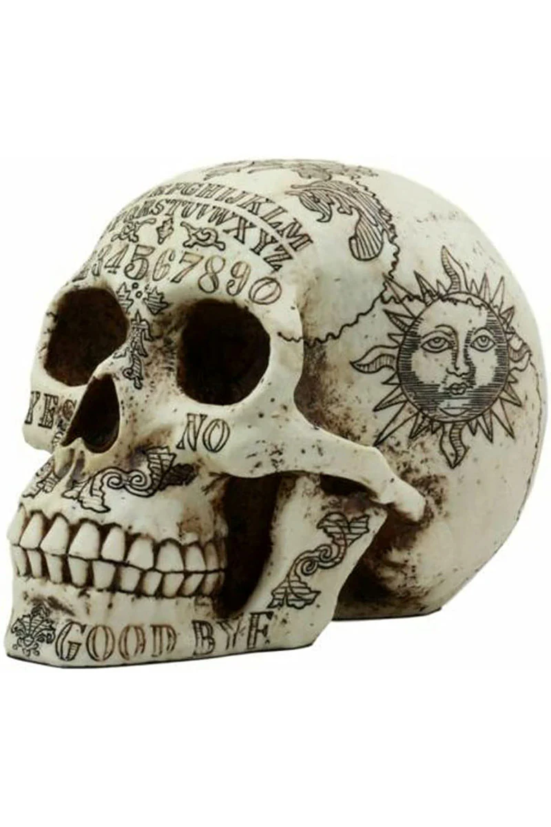 Ouija Skull Sculpture