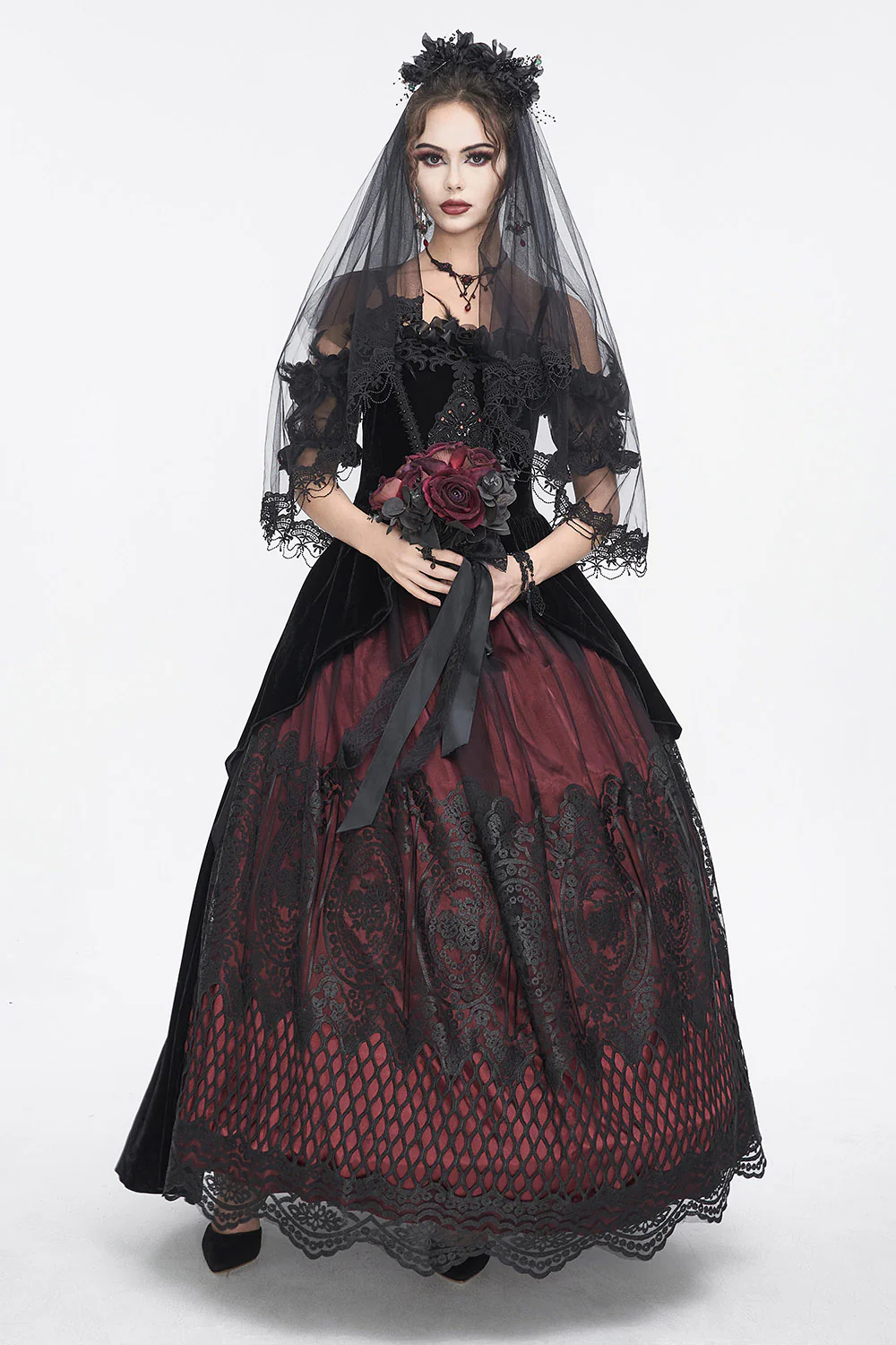 Our Lady Muerte Gothic Veil - Image 5