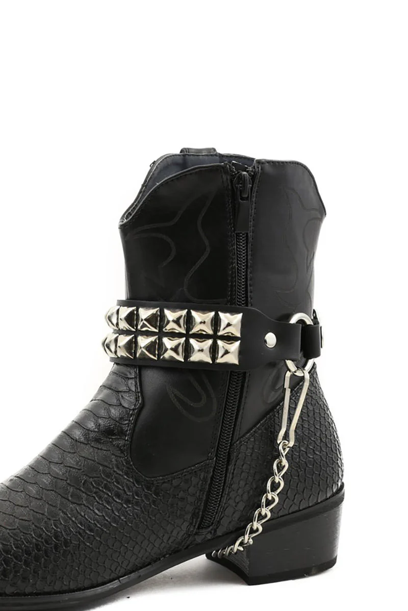 Outlaw Pyramid Studded Boot Chain - Image 3