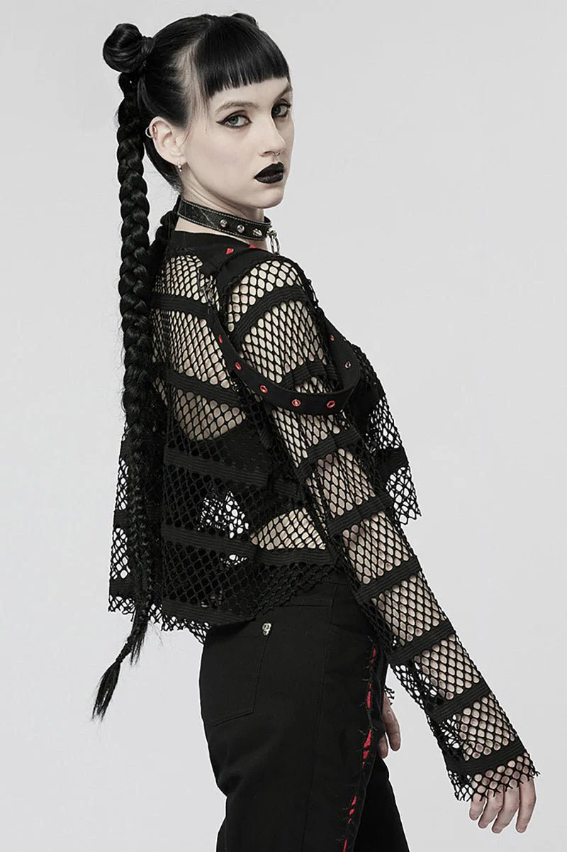 Ghost Blood Oversized Fishnet Top - Image 2