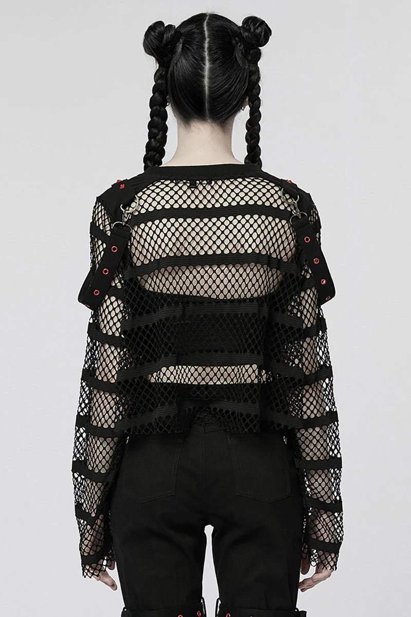 Ghost Blood Oversized Fishnet Top - Image 3