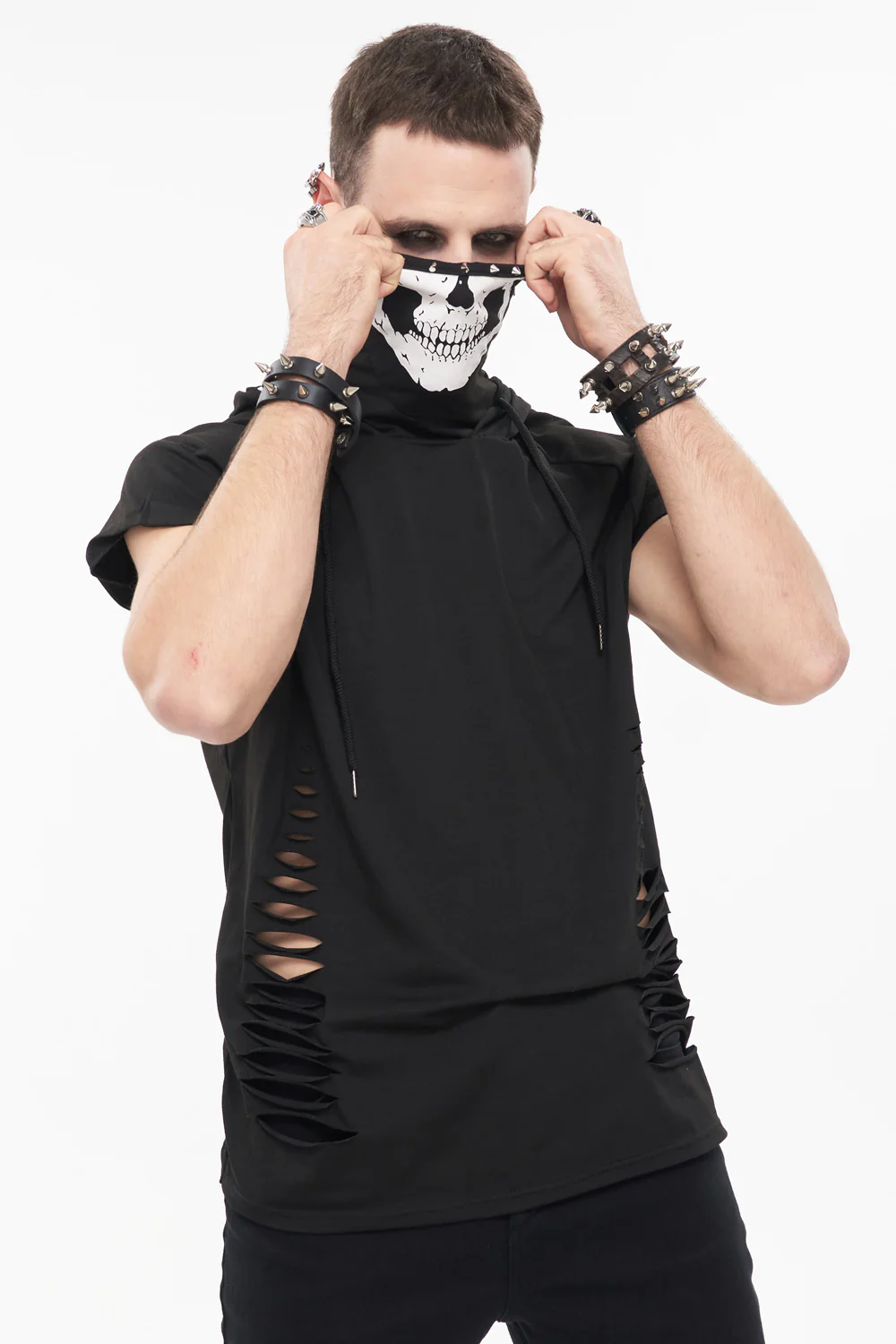 Pale Death Shredded Mask Top - Image 2