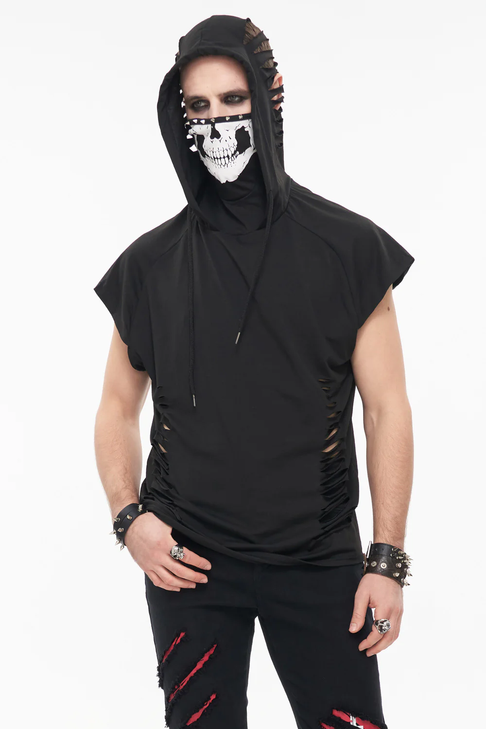 Pale Death Shredded Mask Top - Image 3