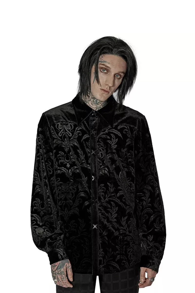 Pallbearer Victorian Goth Button-Down Shirt - Image 3