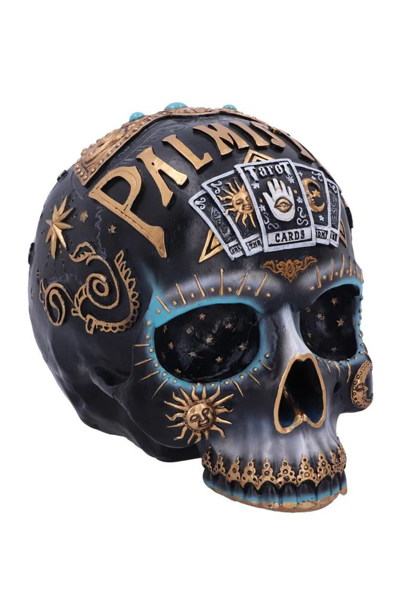 Palmistry Destiny Skull Sculpture - Image 4