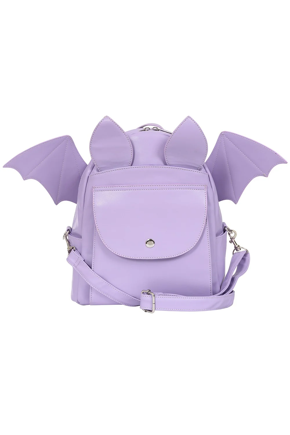 Pastel Goth Bat Backpack [Lilac] - Image 2