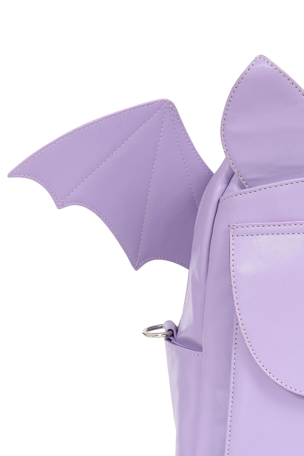 Pastel Goth Bat Backpack [Lilac] - Image 4