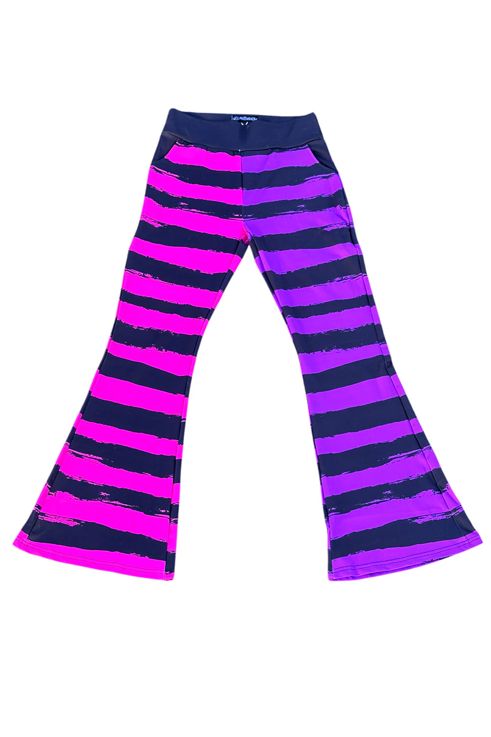 Pastel Goth Striped Flares - Image 4