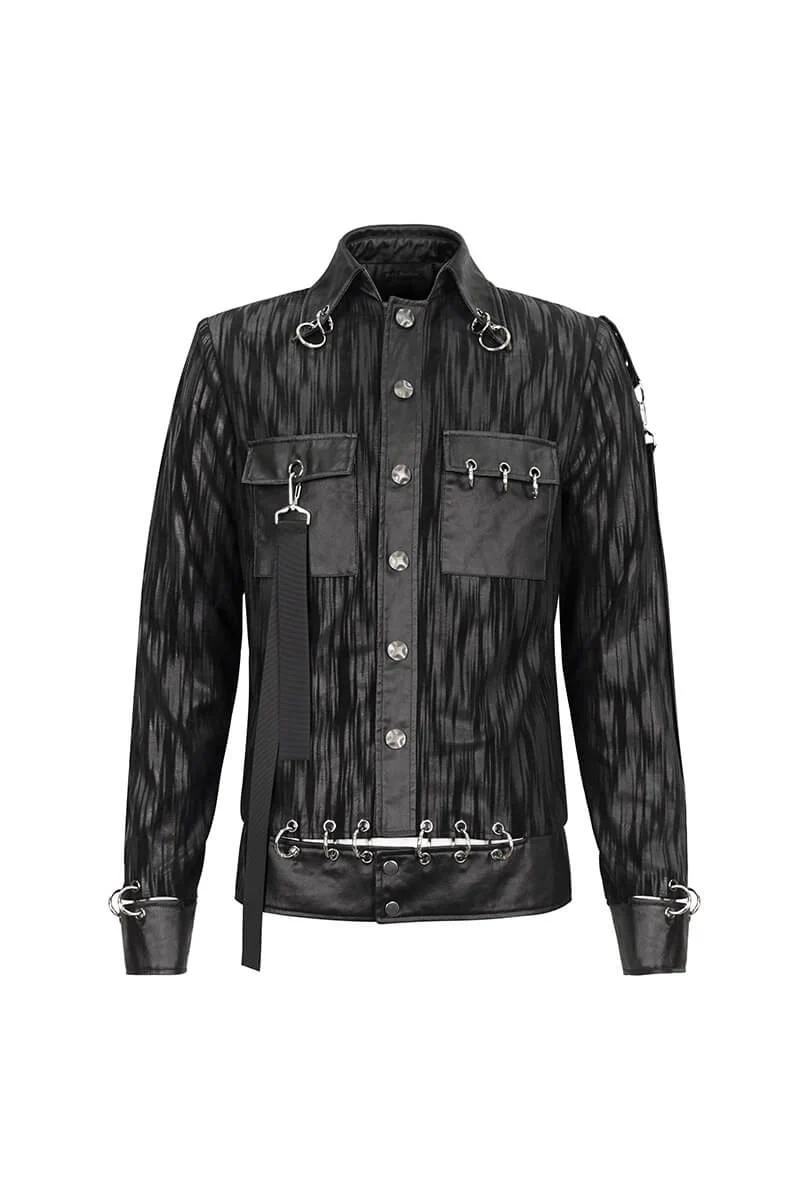 Pierced Leather Shacket - Image 3
