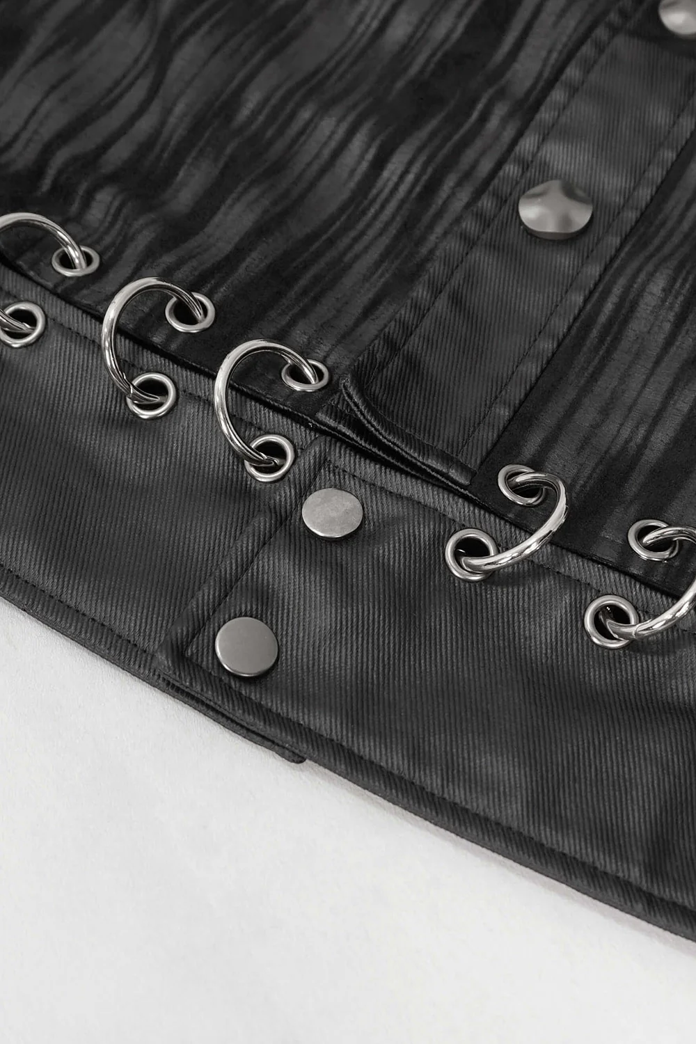 Pierced Leather Shacket - Image 7