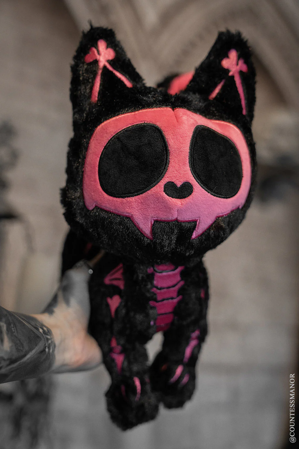 Pink Skelekitty Plush Toy [Limited Edition] - Image 2