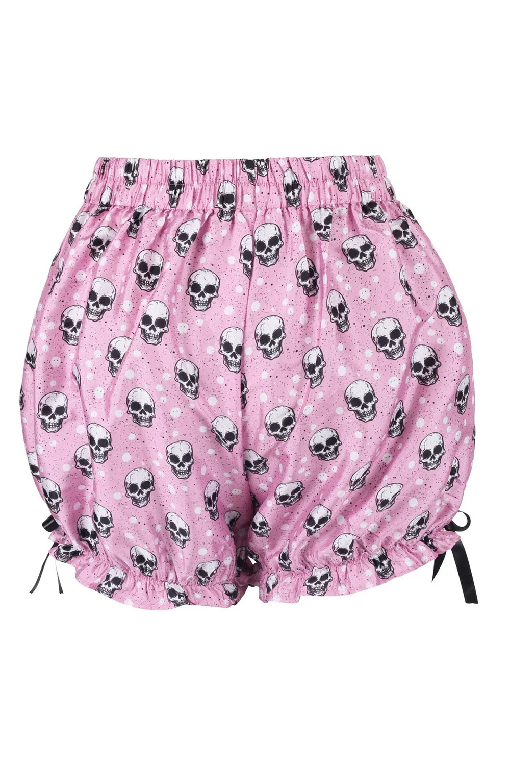Pink Skulls Crepe Bloomers - Image 3