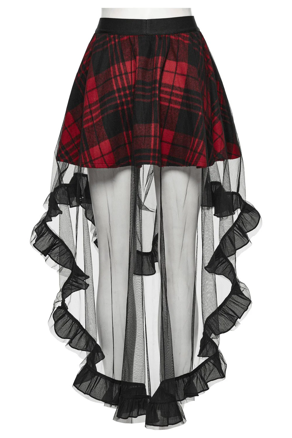 Pixie Dust Plaid Mesh Skirt - Image 5