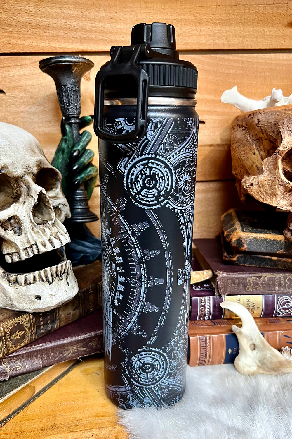 Plague Doctor 24 Oz Water Bottle Tumbler - Image 9