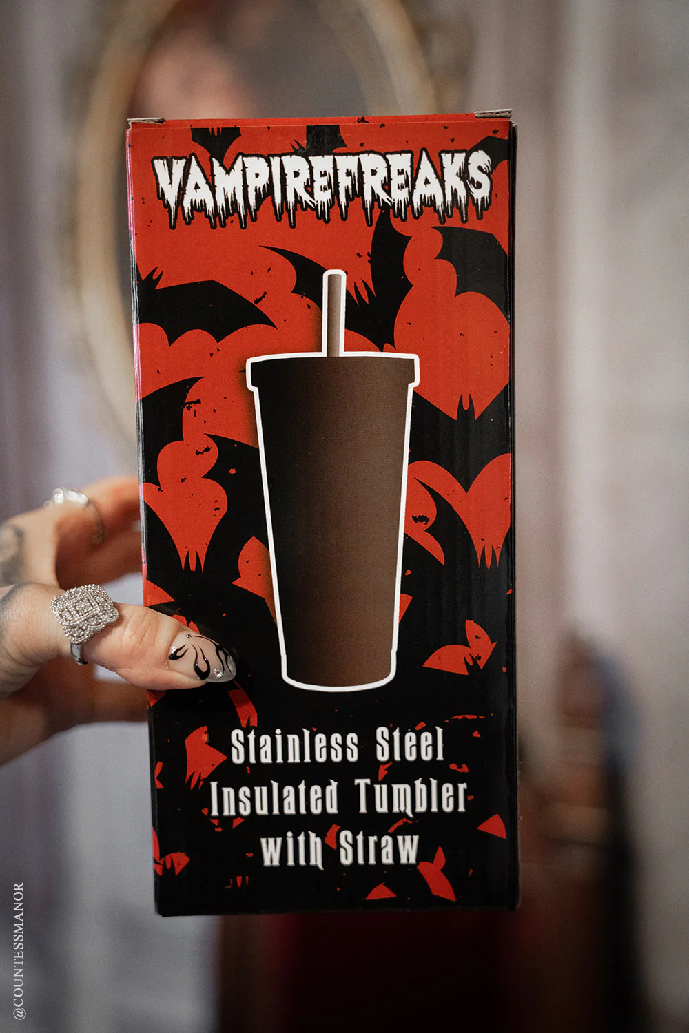 Plague Doctor Cold Brew Tumbler with Straw - Image 4