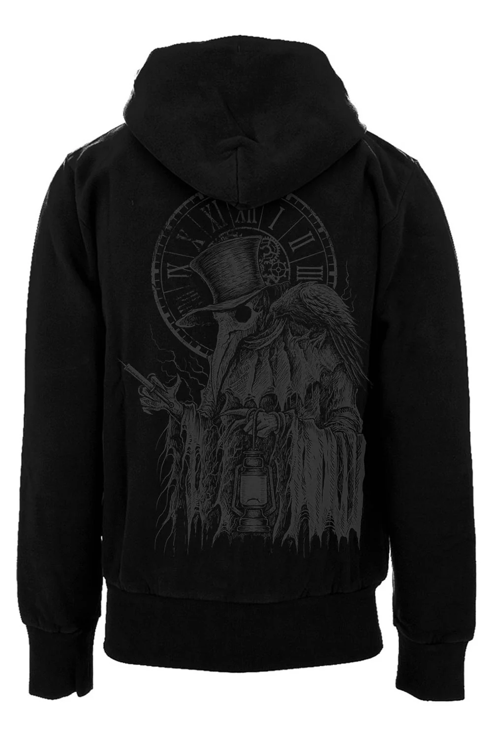 Plague Doctor Hoodie [GREY ASHES] - Image 3