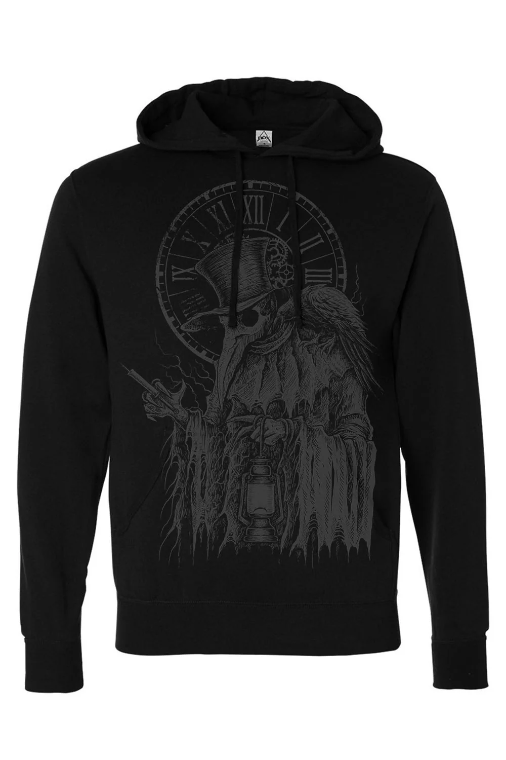 Plague Doctor Hoodie [GREY ASHES] - Image 4