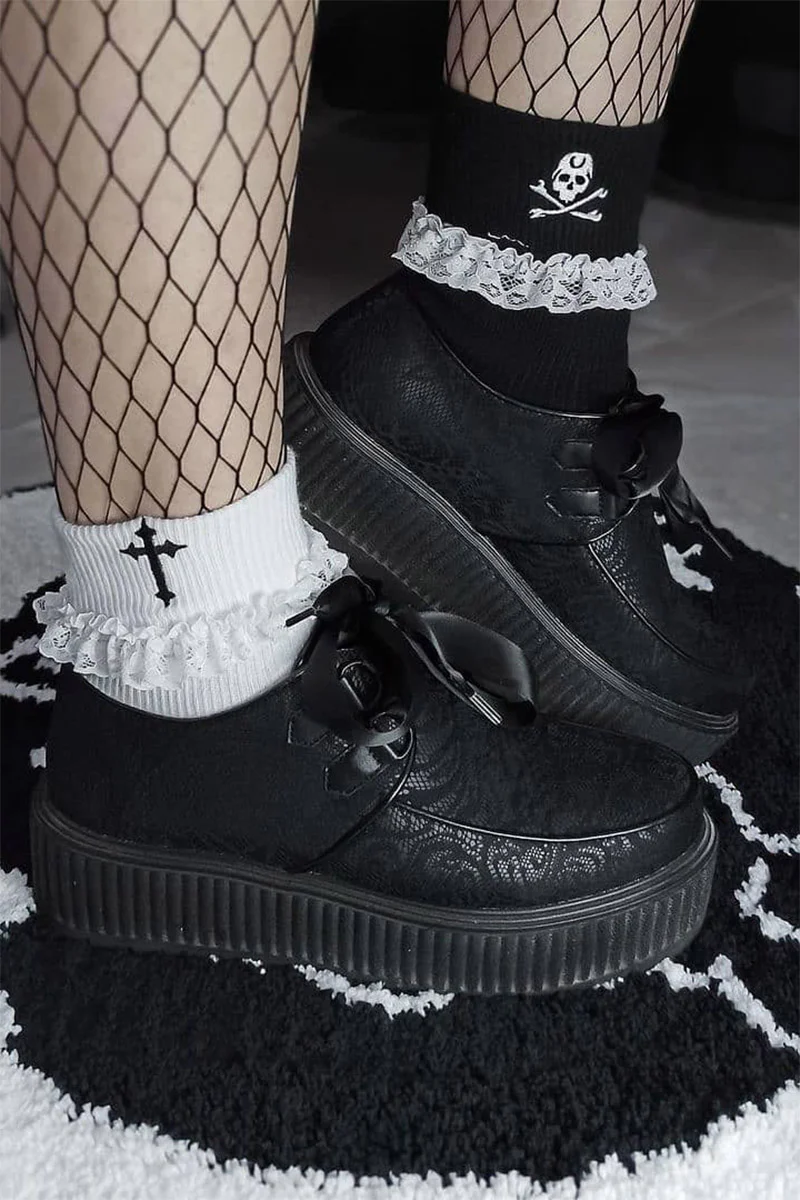 Poisoned Mind Ruffle Socks - Image 2