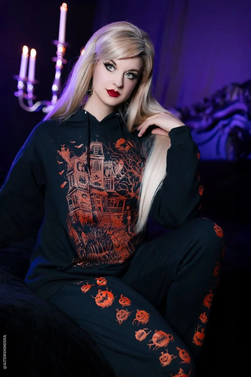 Possessed Pumpkin Patch Joggers [Unisex] - Image 2