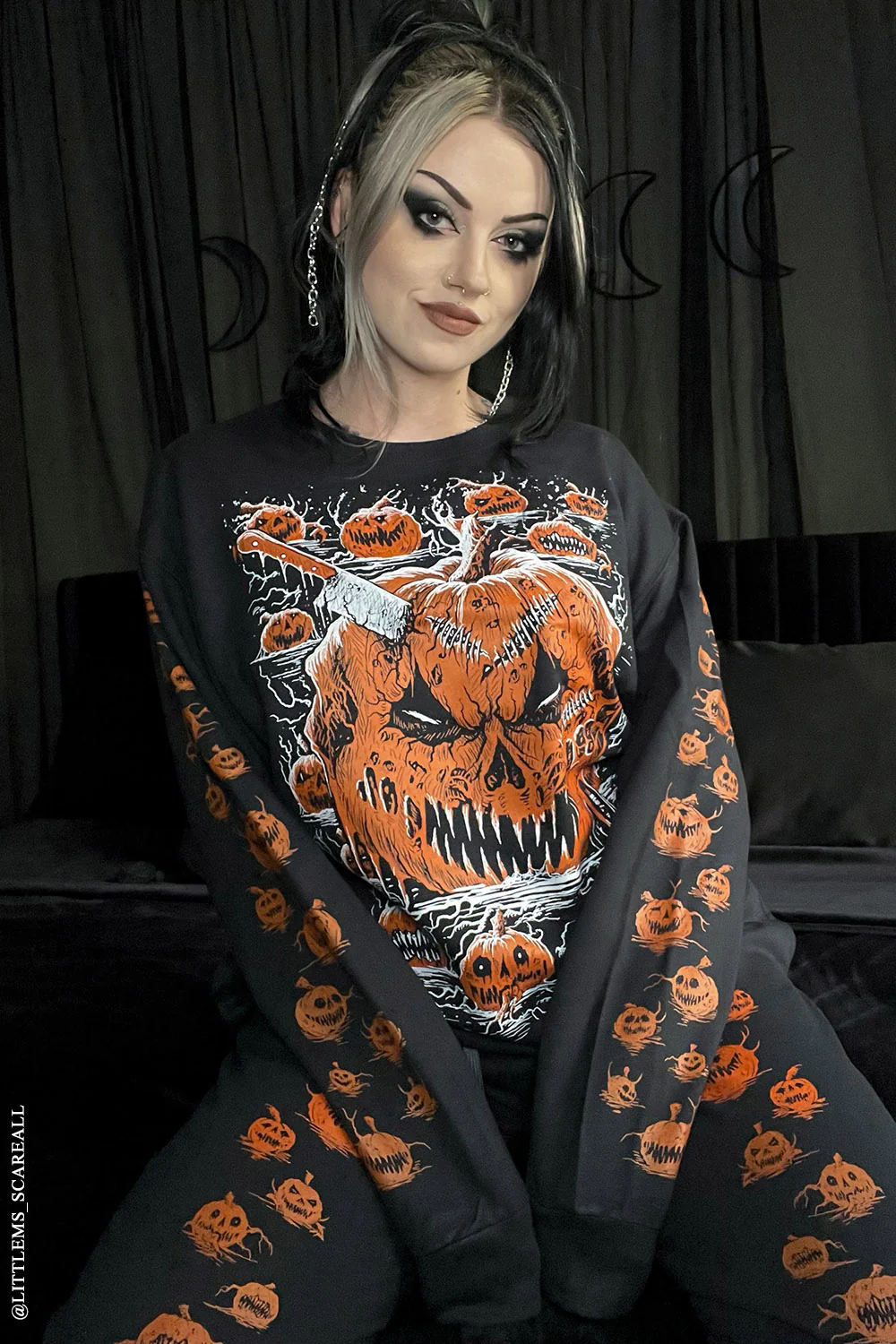 Possessed Pumpkin Patch Joggers [Unisex] - Image 8