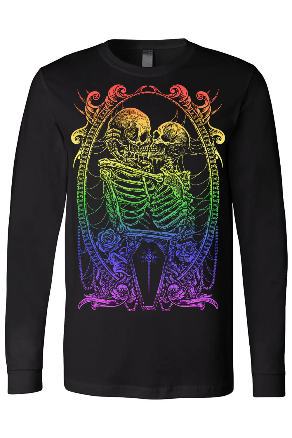 Pride Skeleton Love T-shirt [RAINBOW] - Image 5