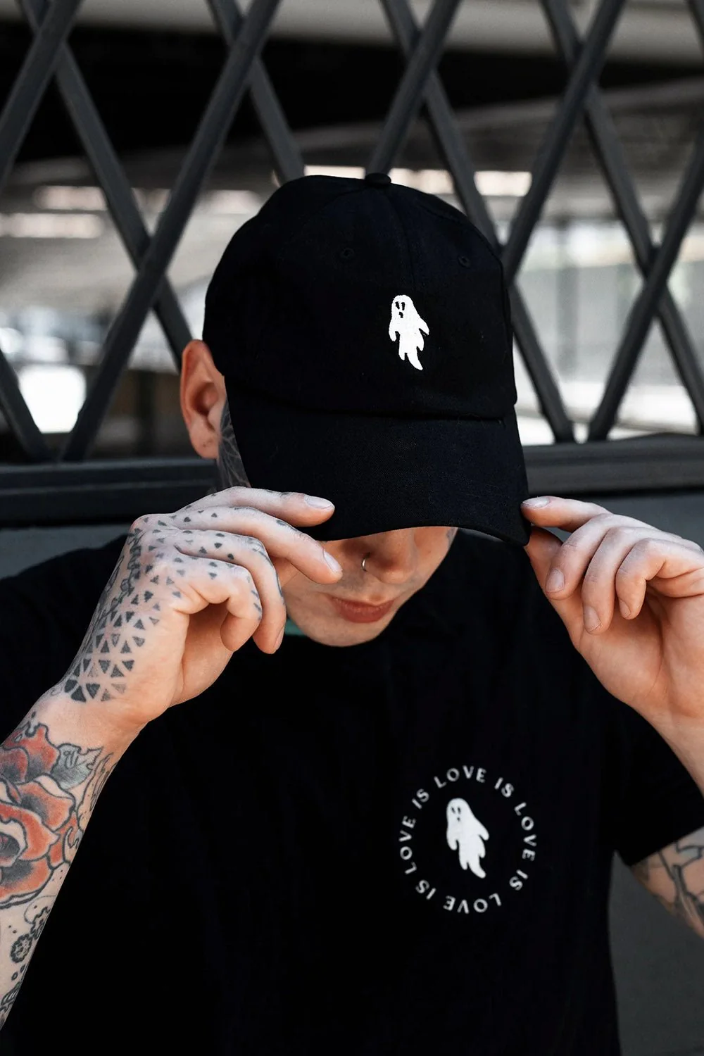 Ghostie Dad Hat [BLACK] - Image 3