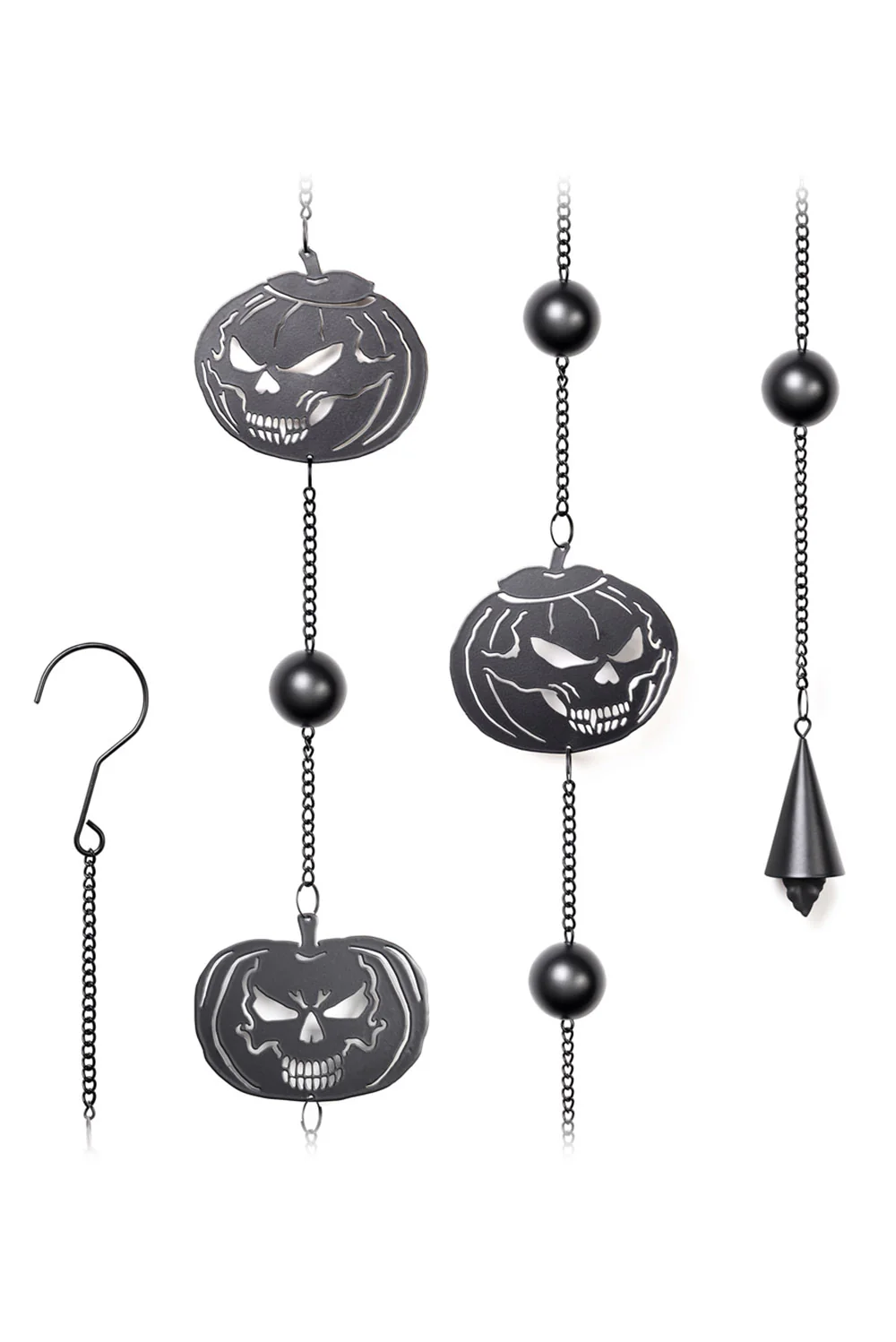 Pumpkin Skull Hanging Decoration - Image 2