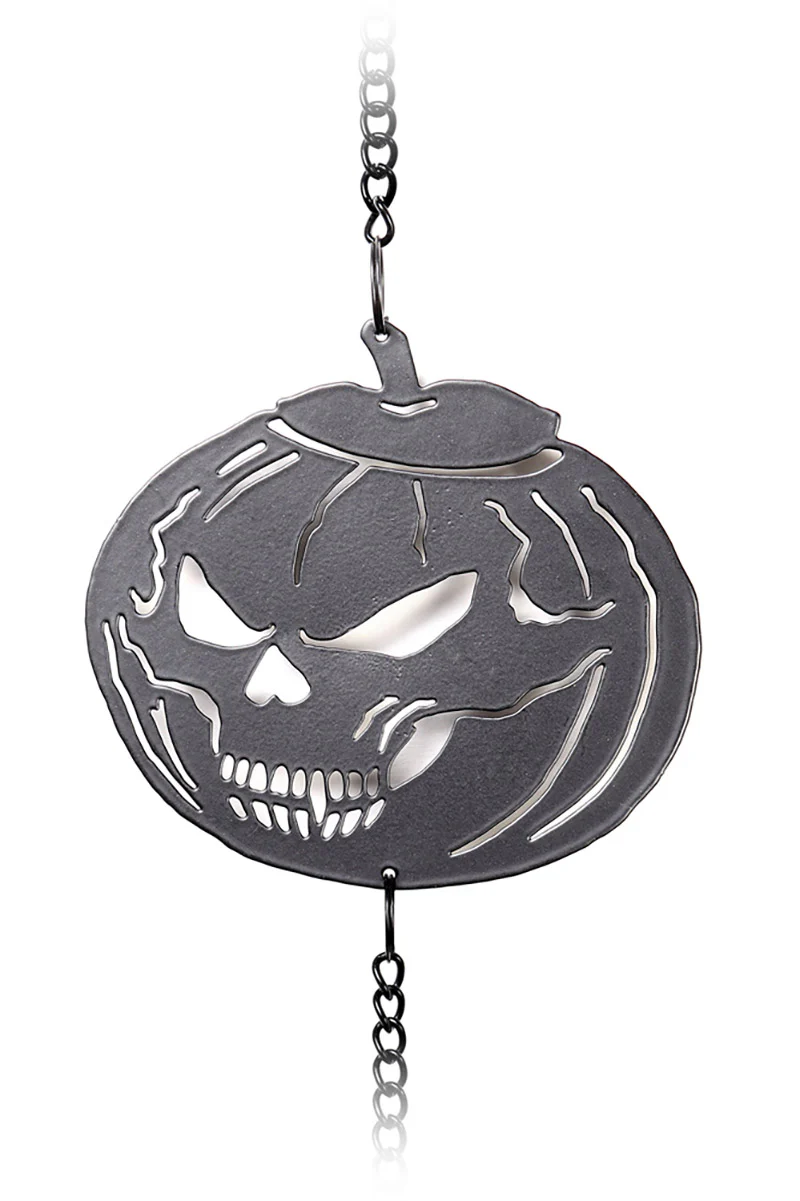 Pumpkin Skull Hanging Decoration - Image 4
