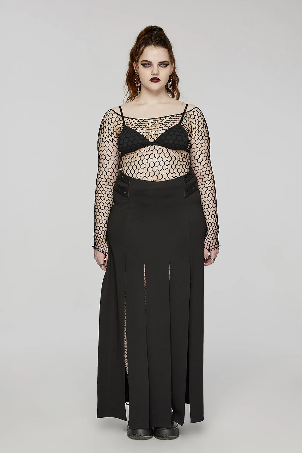 Punk Fishnet Top [Plus Size] - Image 3