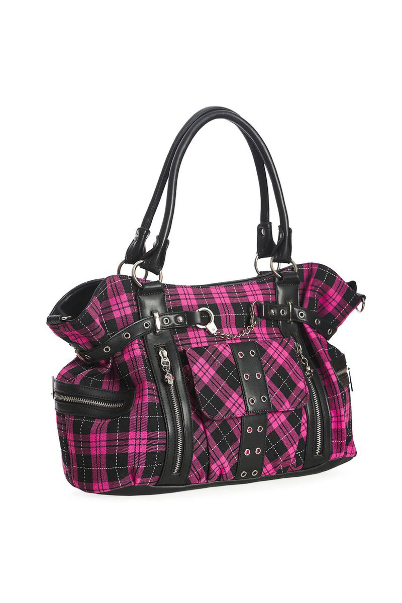 Punk Pink Plaid Bag [PINK] - Image 2