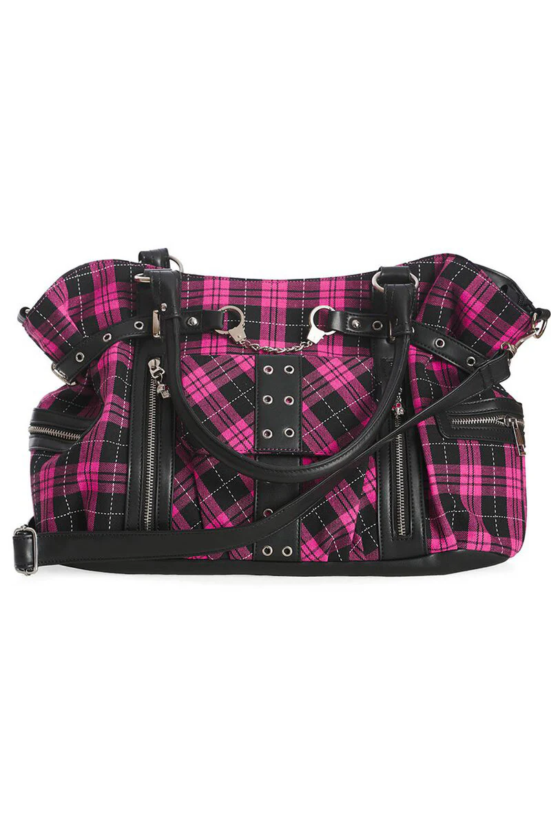 Punk Pink Plaid Bag [PINK] - Image 4