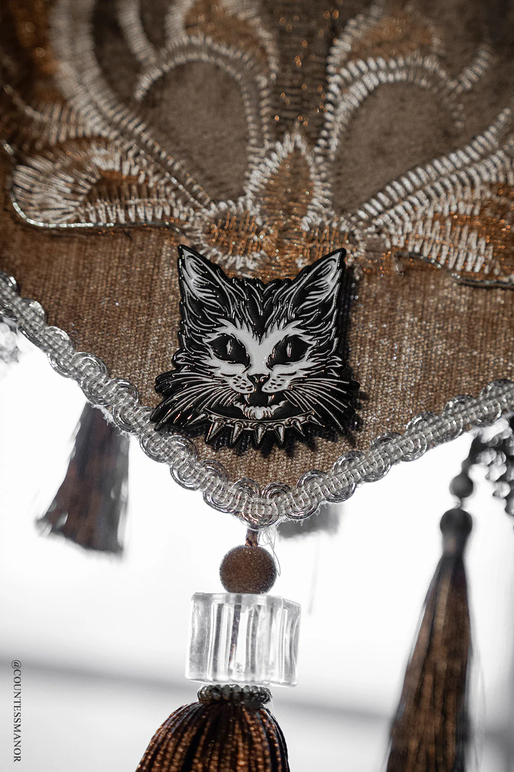 Punk Rock Kitty Enamel Pin - Image 3
