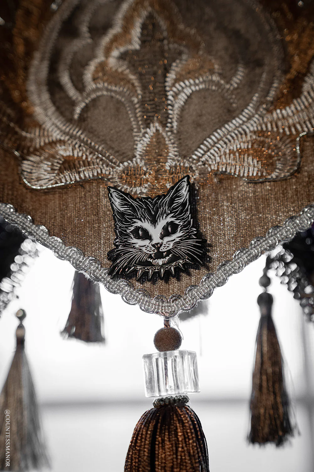 Punk Rock Kitty Enamel Pin - Image 4