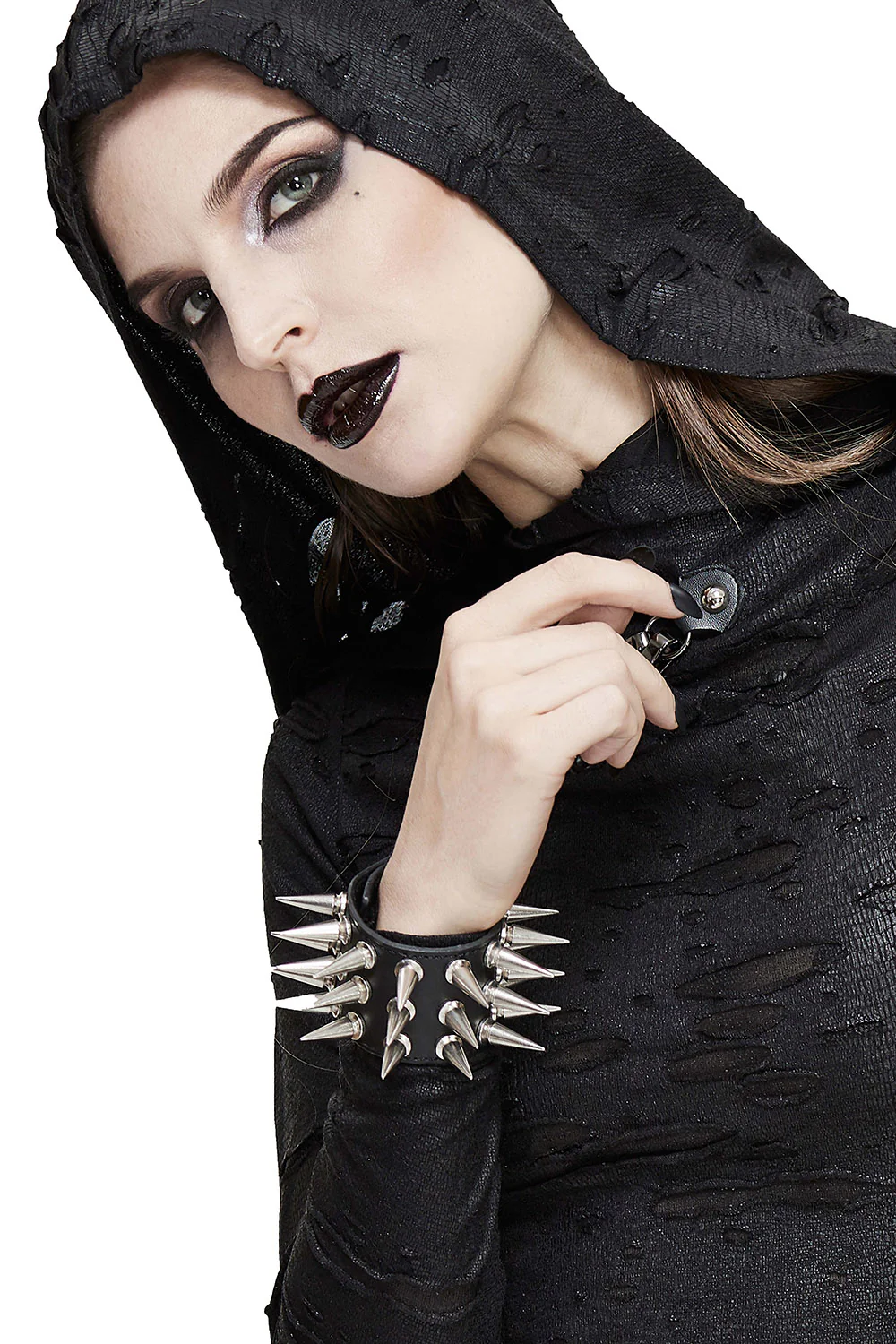 Punk Spike Cuff Bracelet - Image 5